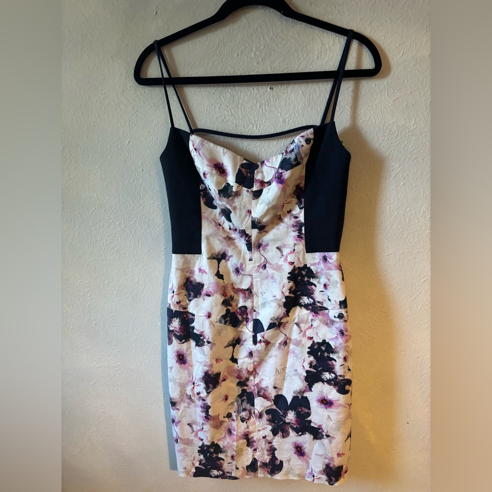 Black Halo Floral Spaghetti Strap Dress size 2